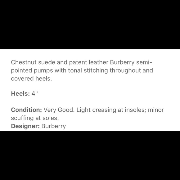 BURBERRY Suede & Patent Leather Pumps - Picture 6 of 6